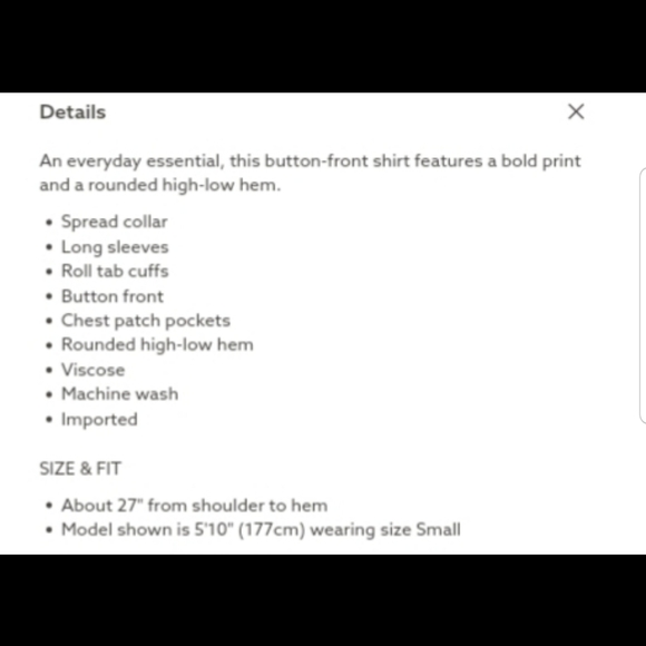 NWT! DESIGN LAB PLAID BUTTON DOWN HIGH-LOW SHIRT - Picture 6 of 6